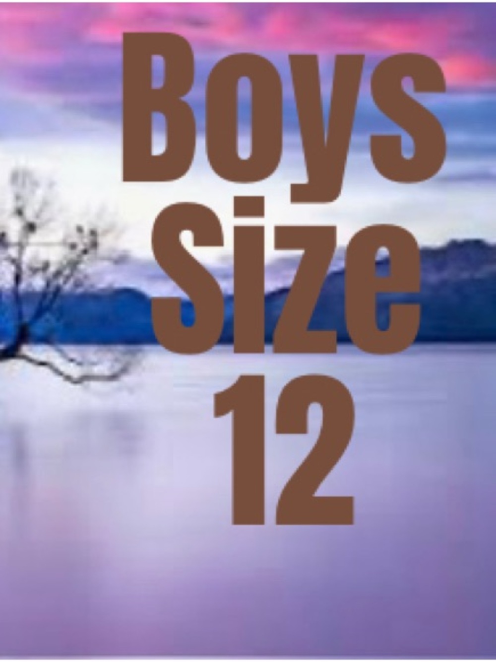 Boys Size 12 Graphic Text Print